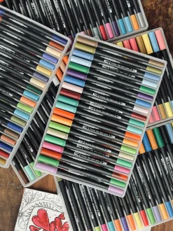 VIAMAJA 120 Dobbeltendede Vandbaserede Brushpens