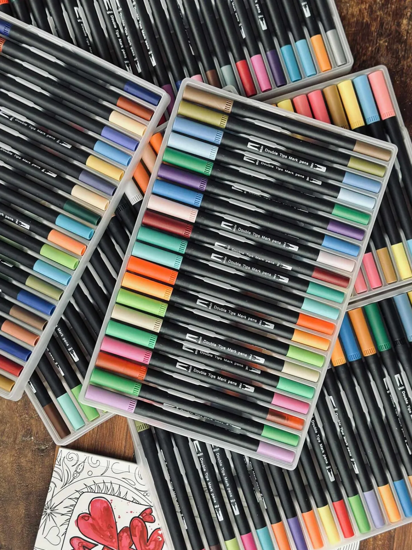 VIAMAJA 120 Dobbeltendede Vandbaserede Brushpens