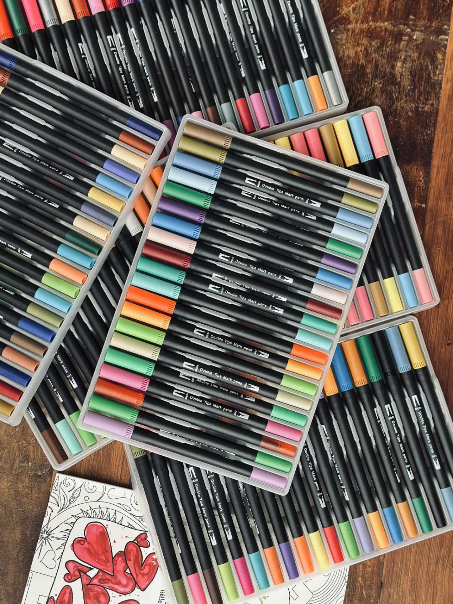 VIAMAJA 120 Dobbeltendede Vandbaserede Brushpens