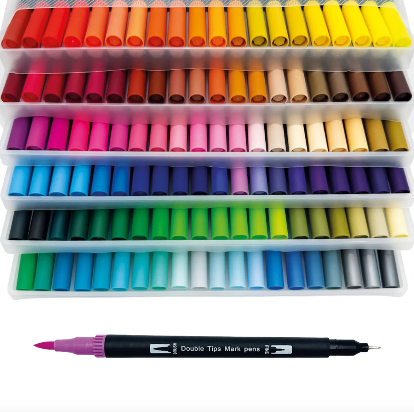 VIAMAJA 120 Dobbeltendede Vandbaserede Brushpens