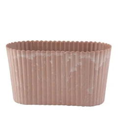 VIAMAJA Aflang potte i beton look - Rosa Hot