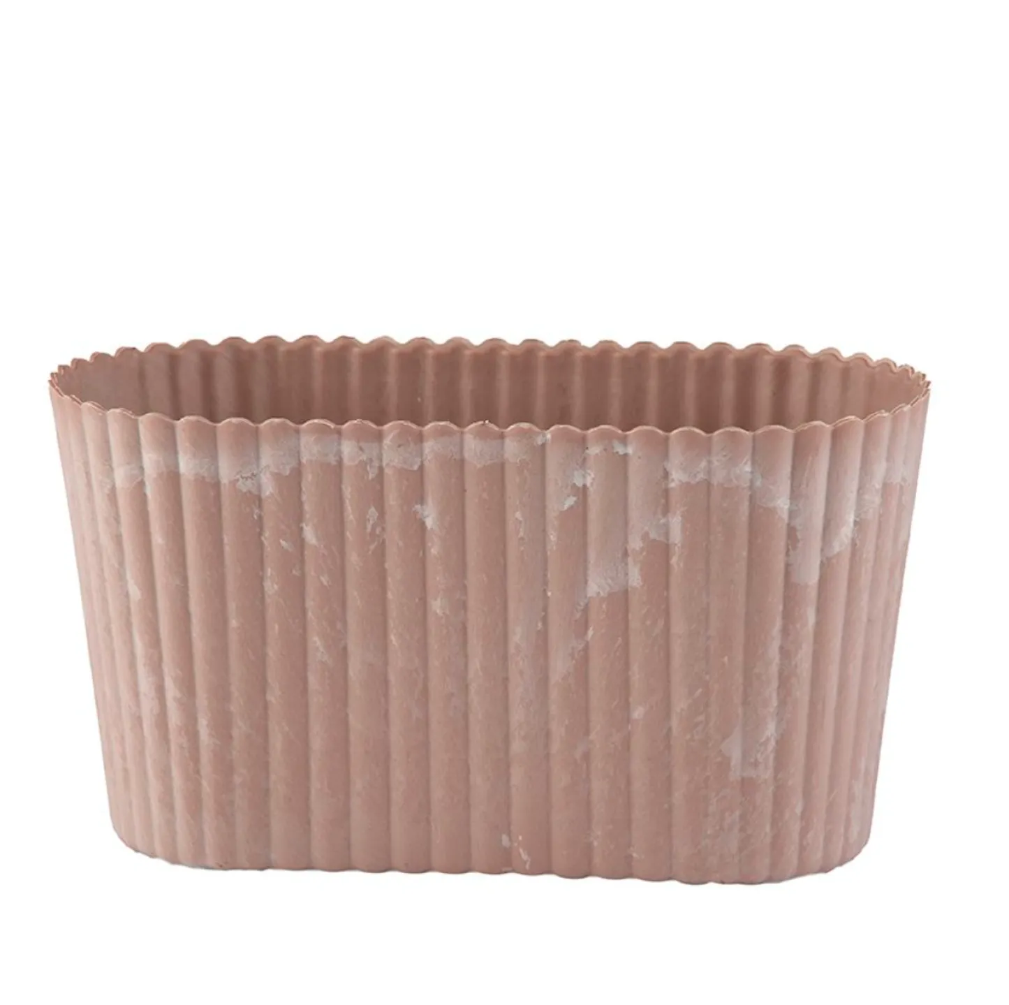 VIAMAJA Aflang potte i beton look - Rosa Hot