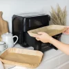 VIAMAJA Airfryer papirforme, dobbelt skuffe - 50 Stk. Hot
