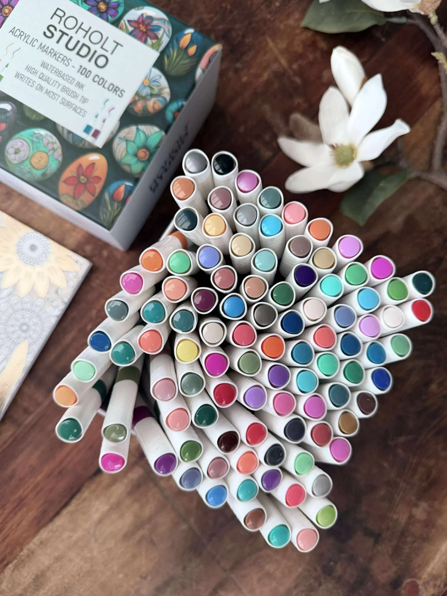 VIAMAJA Akryl Markers - 100 stk. God til stenmaling New