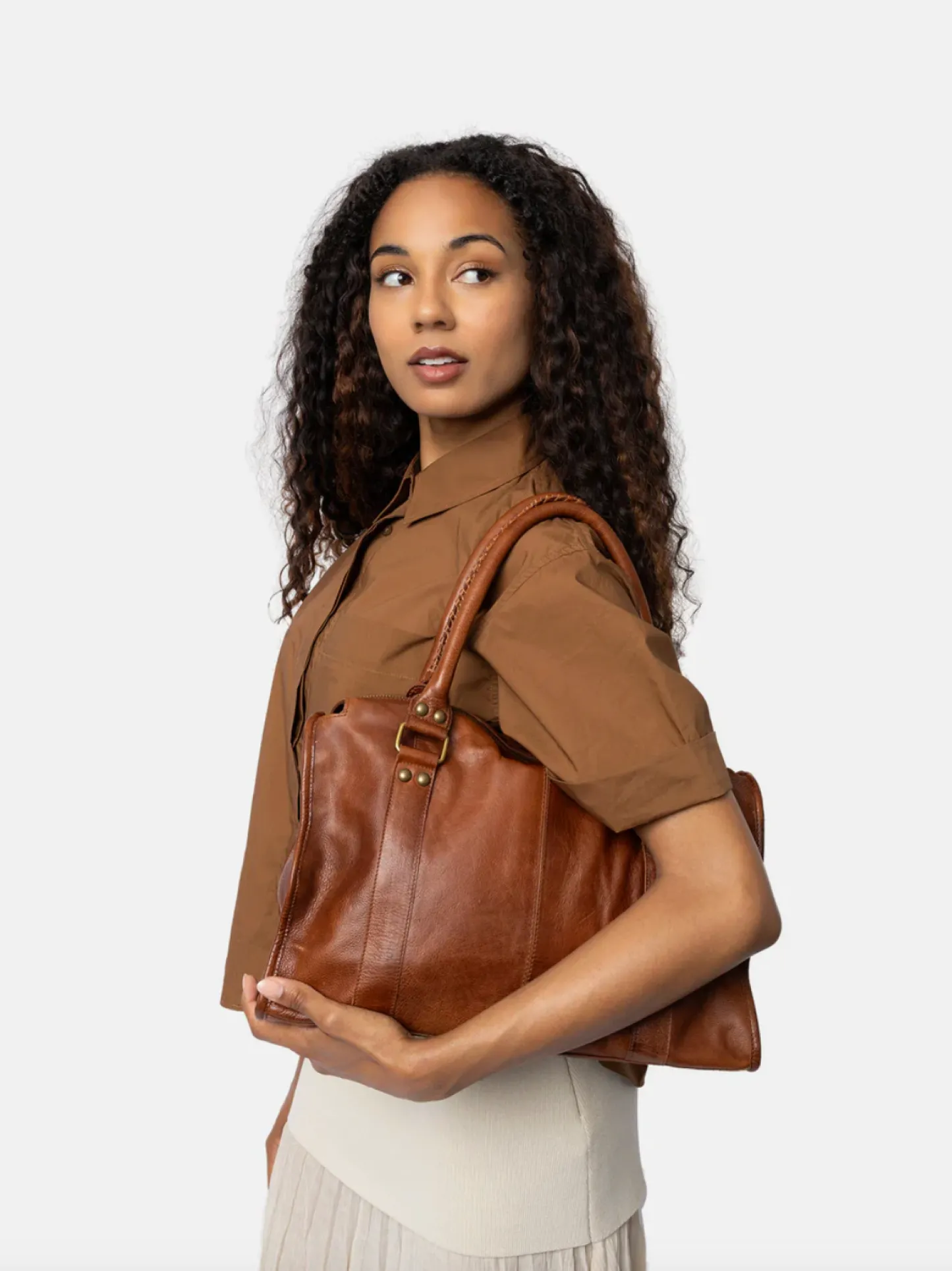 VIAMAJA All-around skuldertaske - Miri Big walnut Hot