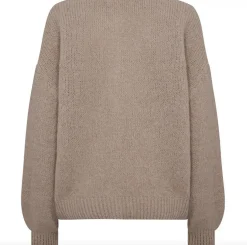 VIAMAJA Alpaca cardigan Depeche - Sand Hot