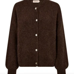 VIAMAJA Alpaca cardigan Depeche - Brown Discount