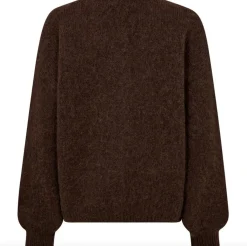 VIAMAJA Alpaca cardigan Depeche - Brown Discount