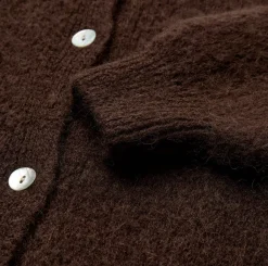 VIAMAJA Alpaca cardigan Depeche - Brown Discount