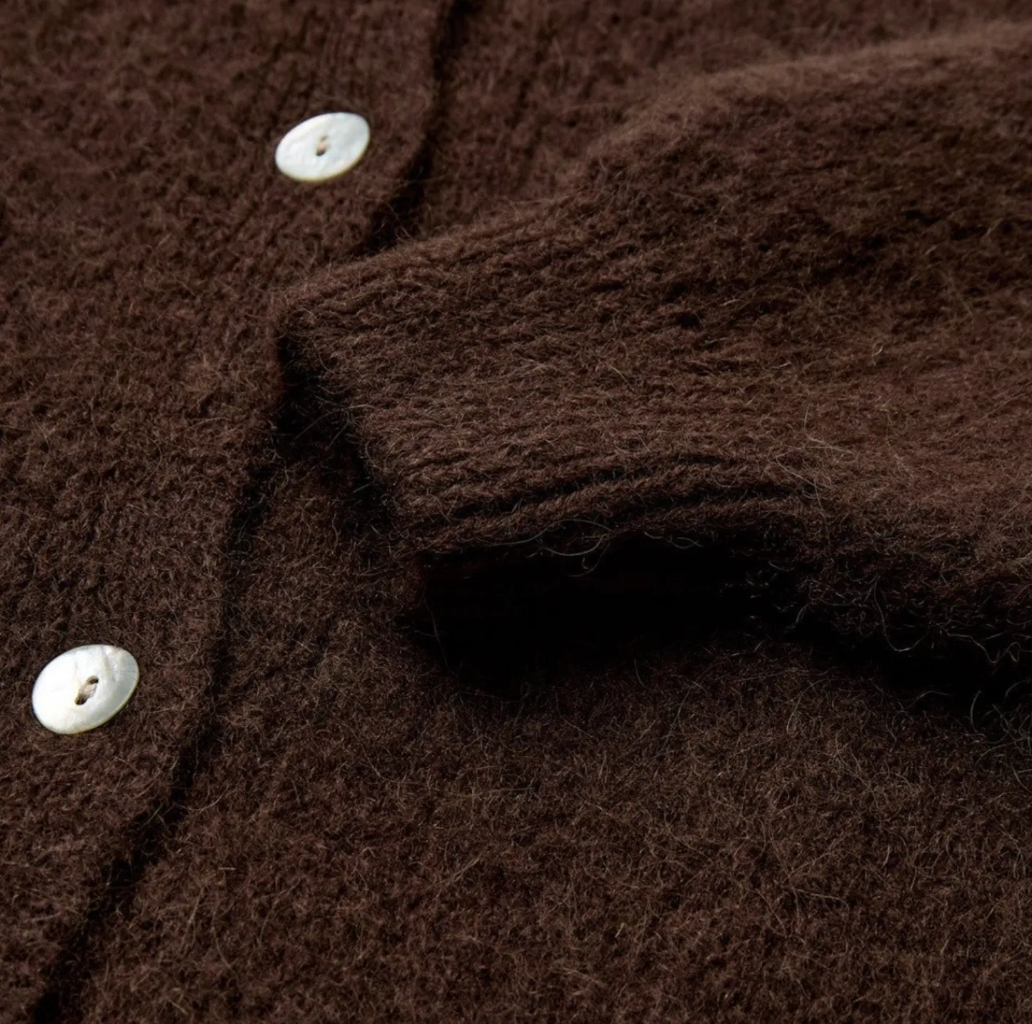 VIAMAJA Alpaca cardigan Depeche - Brown Discount
