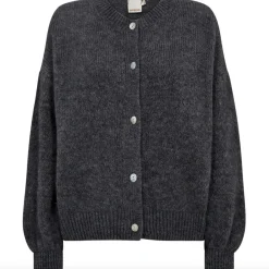 VIAMAJA Alpaca cardigan Depeche - Grey Melange Outlet