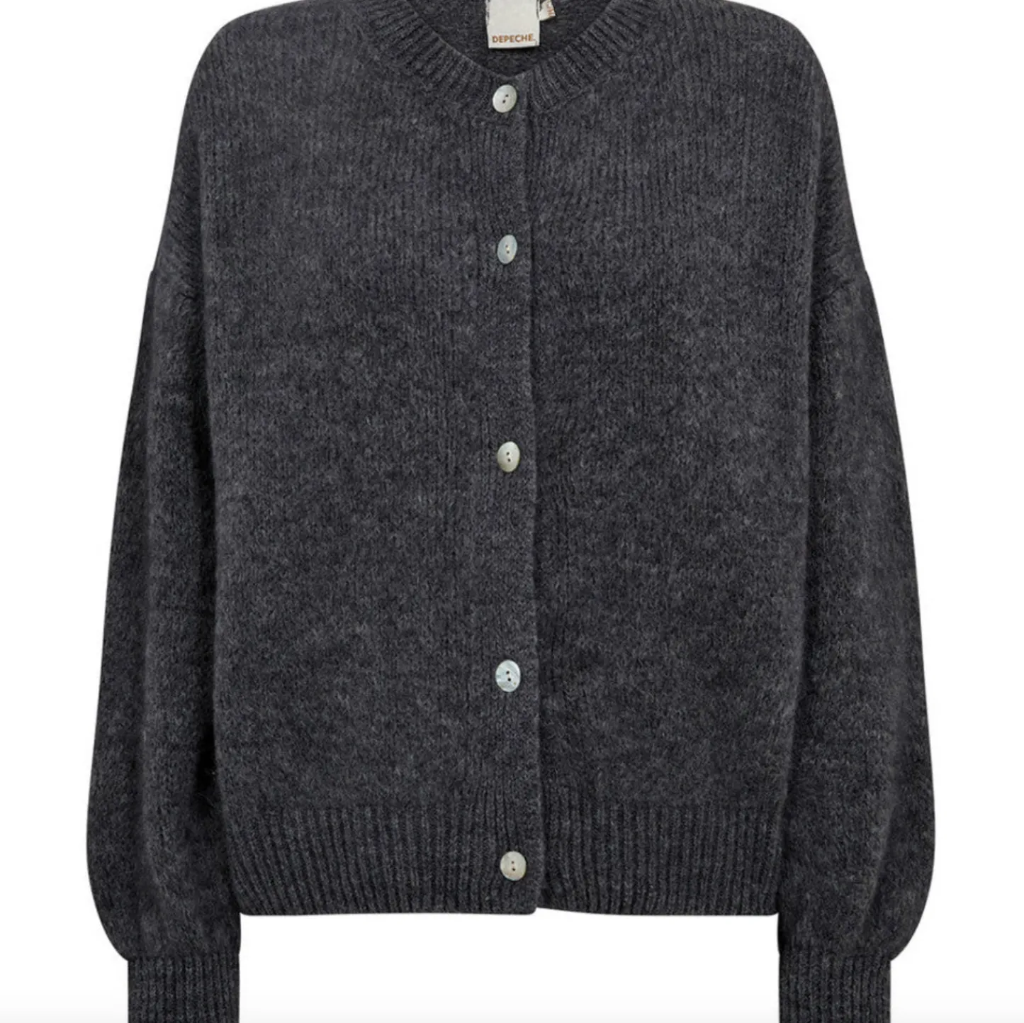 VIAMAJA Alpaca cardigan Depeche - Grey Melange Outlet