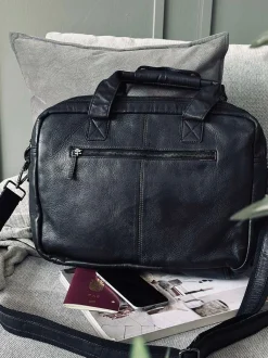 VIAMAJA Arbejdstaske - Black Cow leather Online