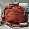 VIAMAJA Arbejdstaske - Cognac Cow leather Outlet