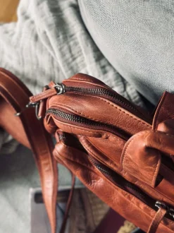 VIAMAJA Arbejdstaske - Cognac Cow leather Outlet