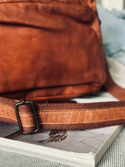VIAMAJA Arbejdstaske - Cognac Cow leather Outlet