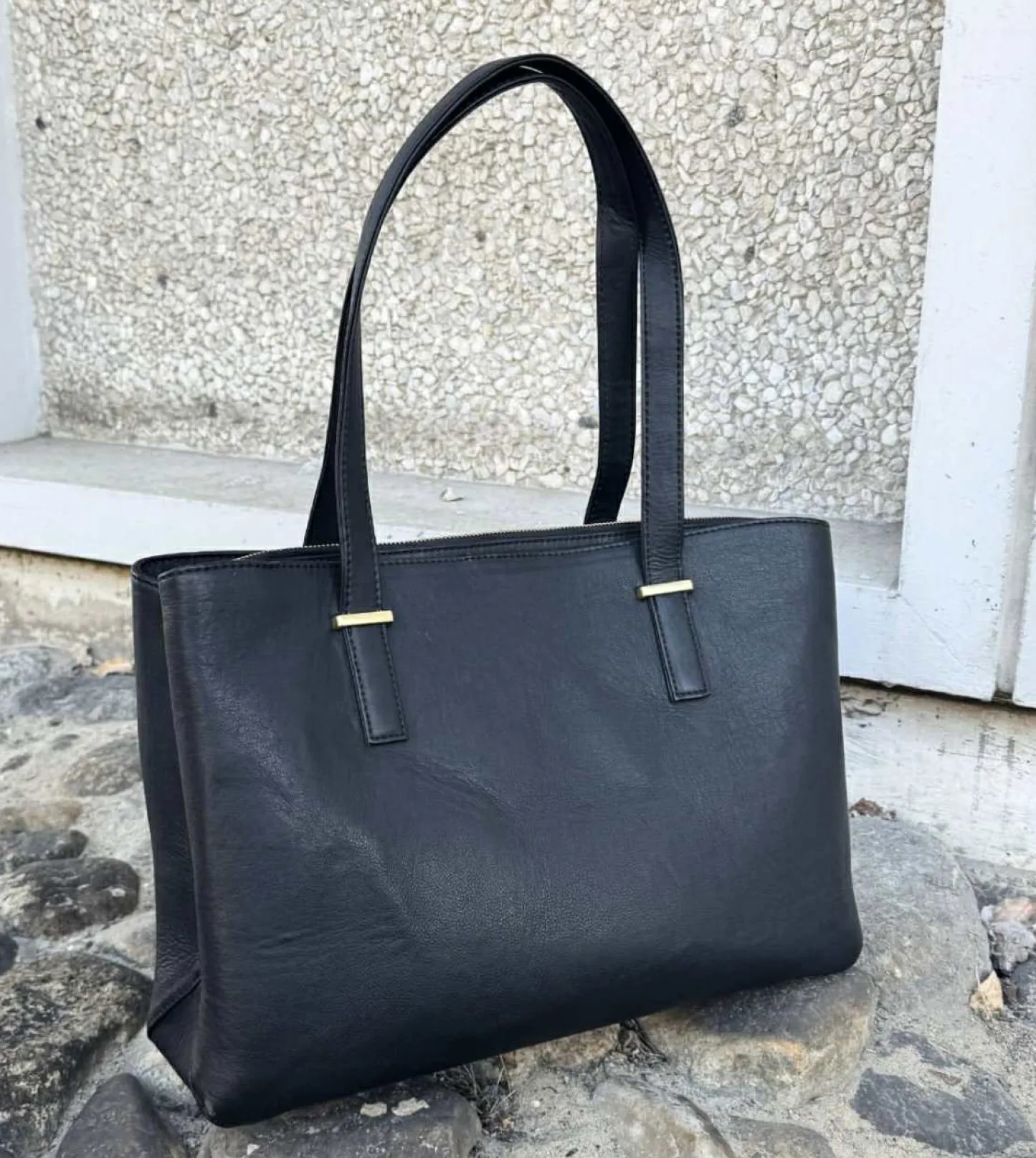 VIAMAJA Arbejdstaske / shopper - Black leather Sale