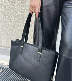 VIAMAJA Arbejdstaske / shopper - Black leather Sale