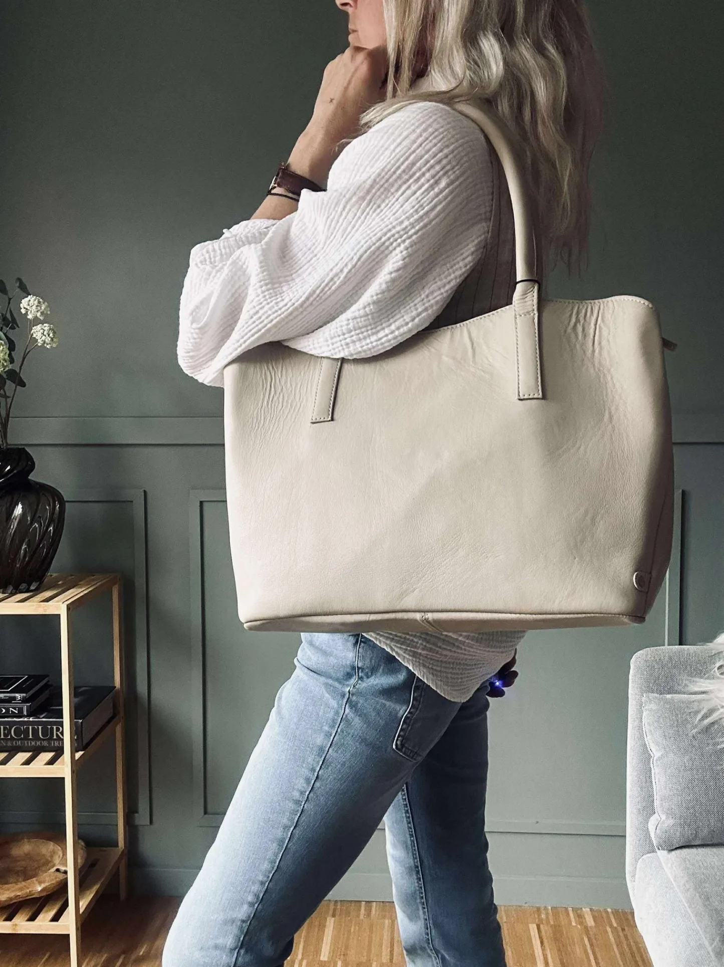 VIAMAJA Arbejdstaske / shopper – Soft sand