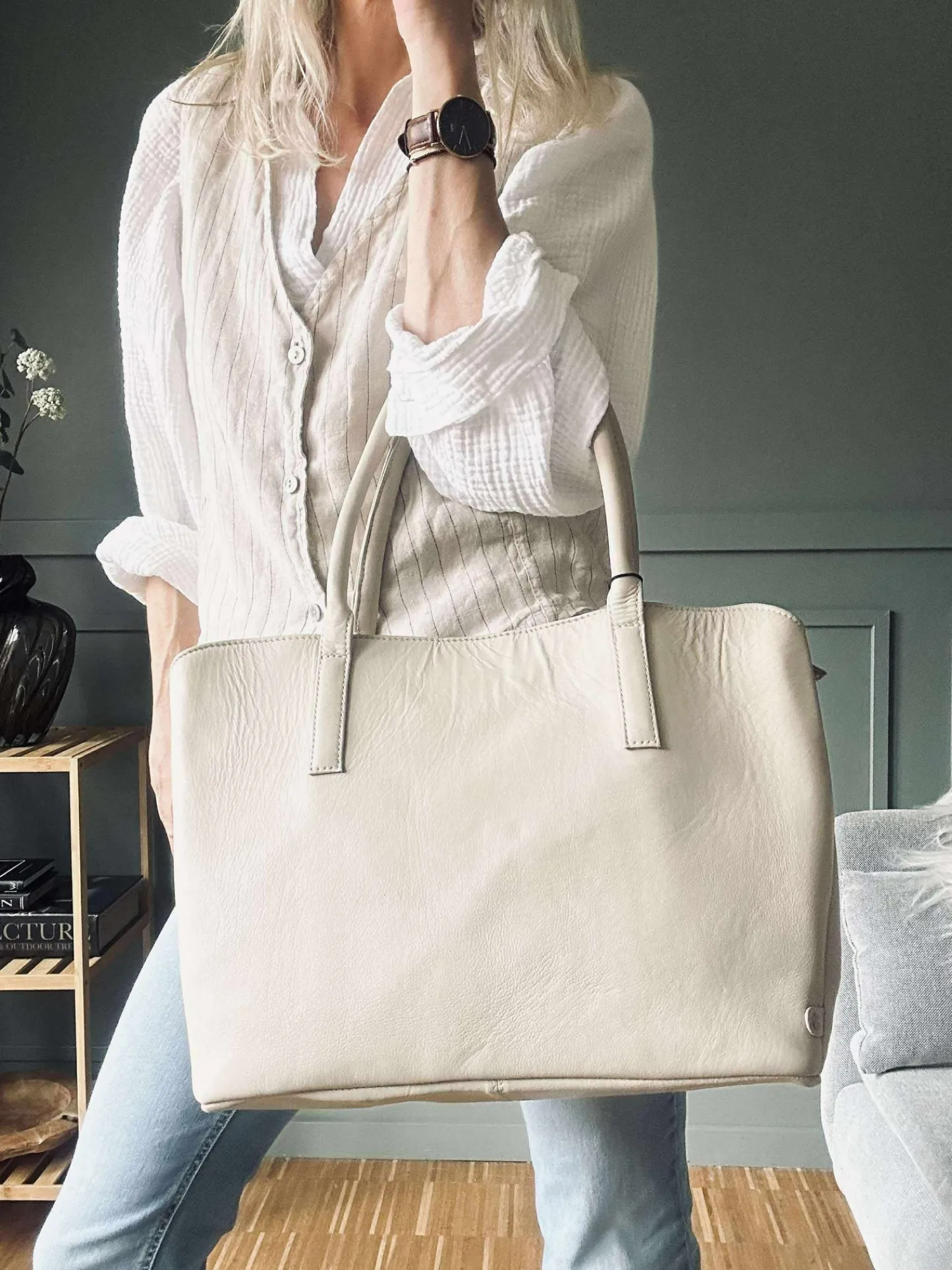 VIAMAJA Arbejdstaske / shopper – Soft sand