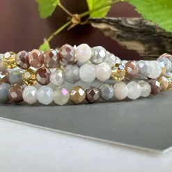 VIAMAJA Armbånd ANNA Nature - Sæt med 3 stk New
