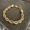 VIAMAJA Armbånd Chunky forgyldt - Vandfast New