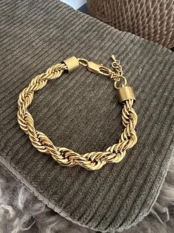 VIAMAJA Armbånd Chunky forgyldt - Vandfast New