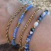 VIAMAJA Armbånd Erika Blue - Sæt med 4 armbånd New