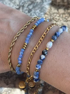 VIAMAJA Armbånd Erika Blue - Sæt med 4 armbånd New