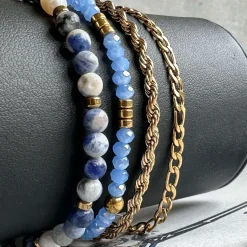VIAMAJA Armbånd Erika Blue - Sæt med 4 armbånd New