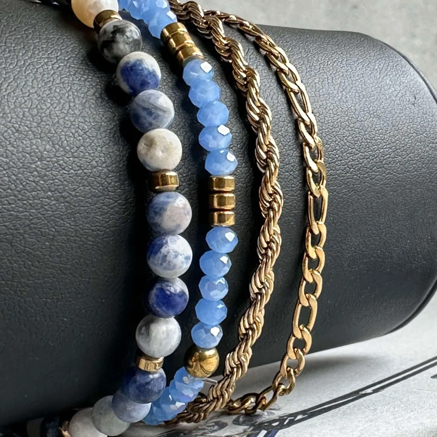 VIAMAJA Armbånd Erika Blue - Sæt med 4 armbånd New
