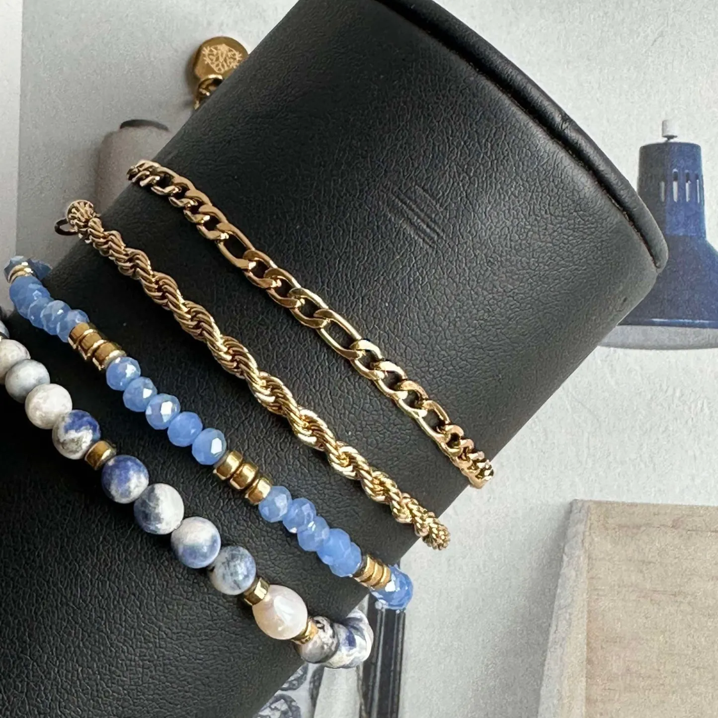 VIAMAJA Armbånd Erika Blue - Sæt med 4 armbånd New