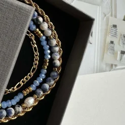 VIAMAJA Armbånd Erika Blue - Sæt med 4 armbånd New