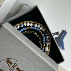 VIAMAJA Armbånd Erika Blue - Sæt med 4 armbånd New