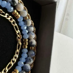 VIAMAJA Armbånd Erika Blue - Sæt med 4 armbånd New