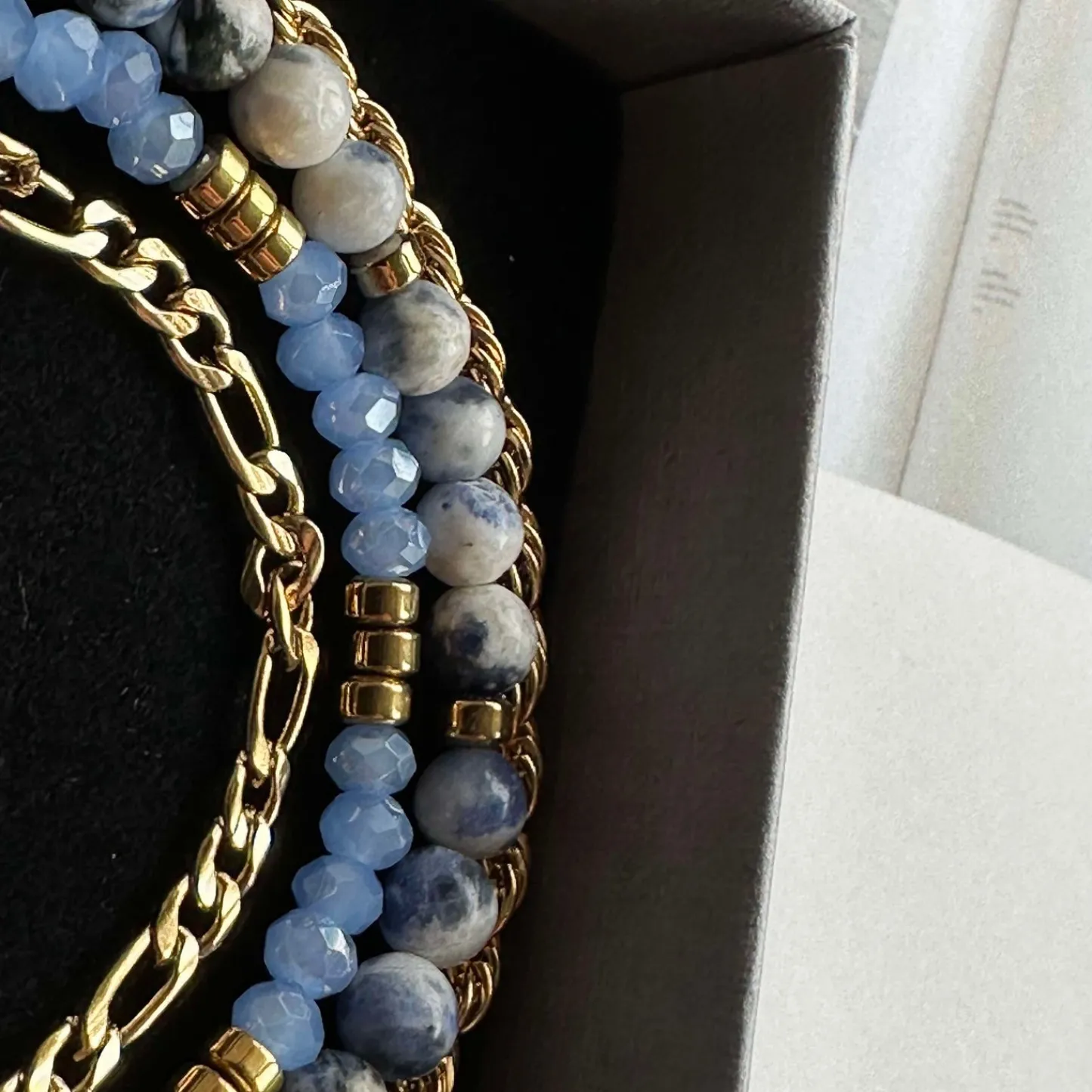 VIAMAJA Armbånd Erika Blue - Sæt med 4 armbånd New