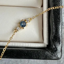 VIAMAJA Armbånd Gia m. 3 Zirkoner - Forgyldt sterling sølv New