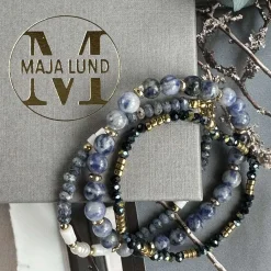VIAMAJA Armbånd GISELE Blue mix – Sæt med 3 stk Hot