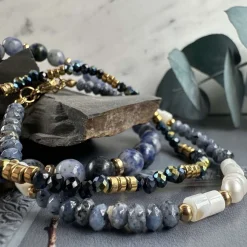 VIAMAJA Armbånd GISELE Blue mix – Sæt med 3 stk Hot