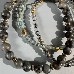 VIAMAJA Armbånd GISELE grey – Sæt med 3 stk New