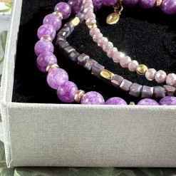 VIAMAJA Armbånd GISELE Lavendel – Sæt med 3 stk New