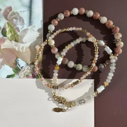 VIAMAJA Armbånd GISELE Natur- Sæt med 3 stk New