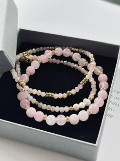 VIAMAJA Armbånd GISELE Rose – Sæt med 3 stk Sale