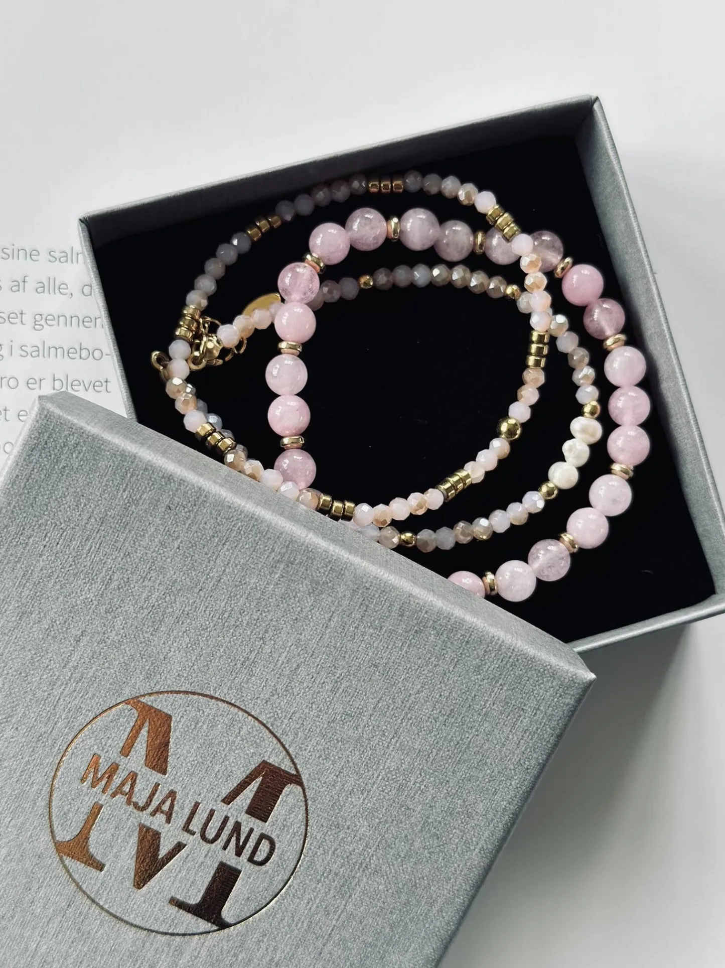 VIAMAJA Armbånd GISELE Rose – Sæt med 3 stk Sale