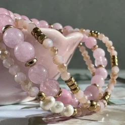 VIAMAJA Armbånd GISELE Rose – Sæt med 3 stk Sale