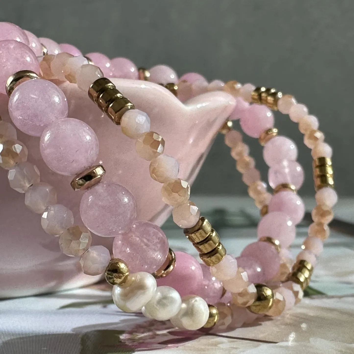 VIAMAJA Armbånd GISELE Rose – Sæt med 3 stk Sale