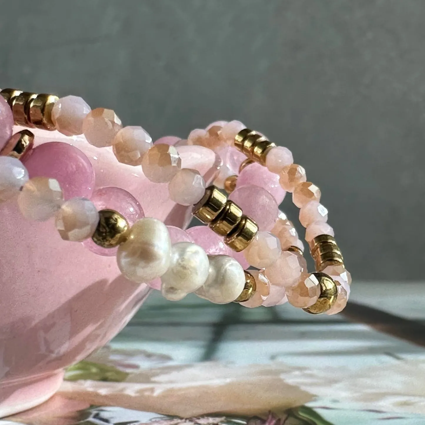 VIAMAJA Armbånd GISELE Rose – Sæt med 3 stk Sale