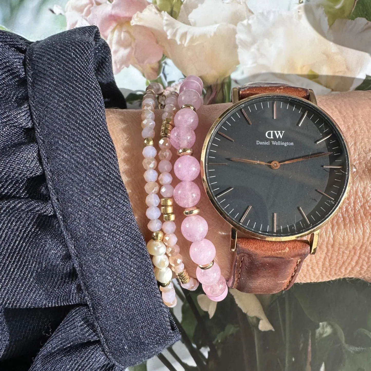 VIAMAJA Armbånd GISELE Rose – Sæt med 3 stk Sale