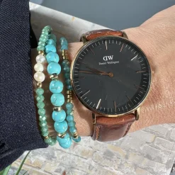 VIAMAJA Armbånd GISELE Turkis – Sæt med 3 stk