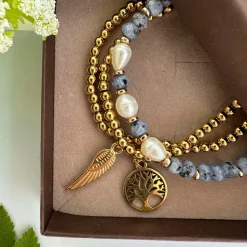 VIAMAJA Armbånd Juliane - Blue mix New